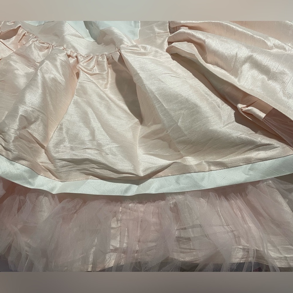 Pink and White Crib Skirt and Decorative Sham